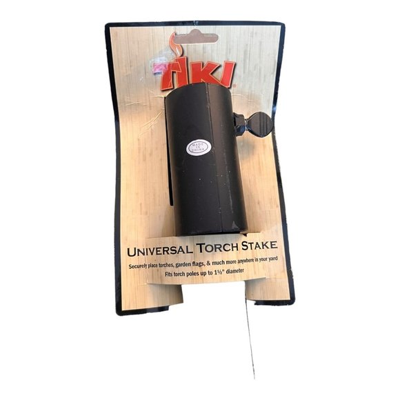 2 Tiki Single Torch Stake Garden Flag Holder Accessory 1-1/2" Diameter - Picture 3 of 4